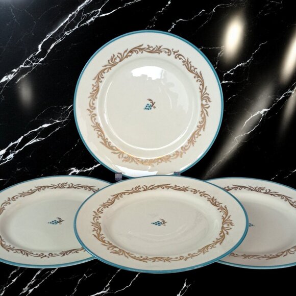 Set of Four Pickard Baroque Dinner Plates - 10" - Discontinued